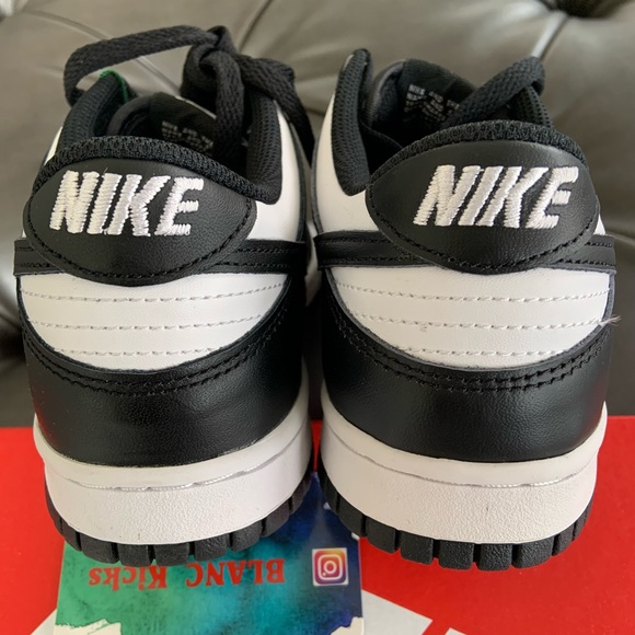 Nike Dunk Low Retro White Black ’PANDA’ (2021) GS - Picture 9 of 11